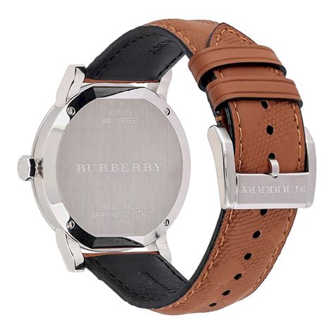 Burberry The City Brown Leather Strap Men's Watch BU9905